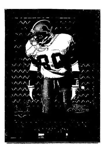 Dark football trading card of Brett Perriman Detroit Lions with original gloss