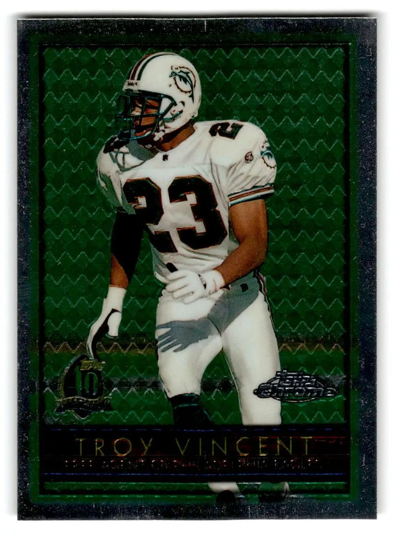1996 Topps Chrome #85 Troy Vincent - Football Card Single