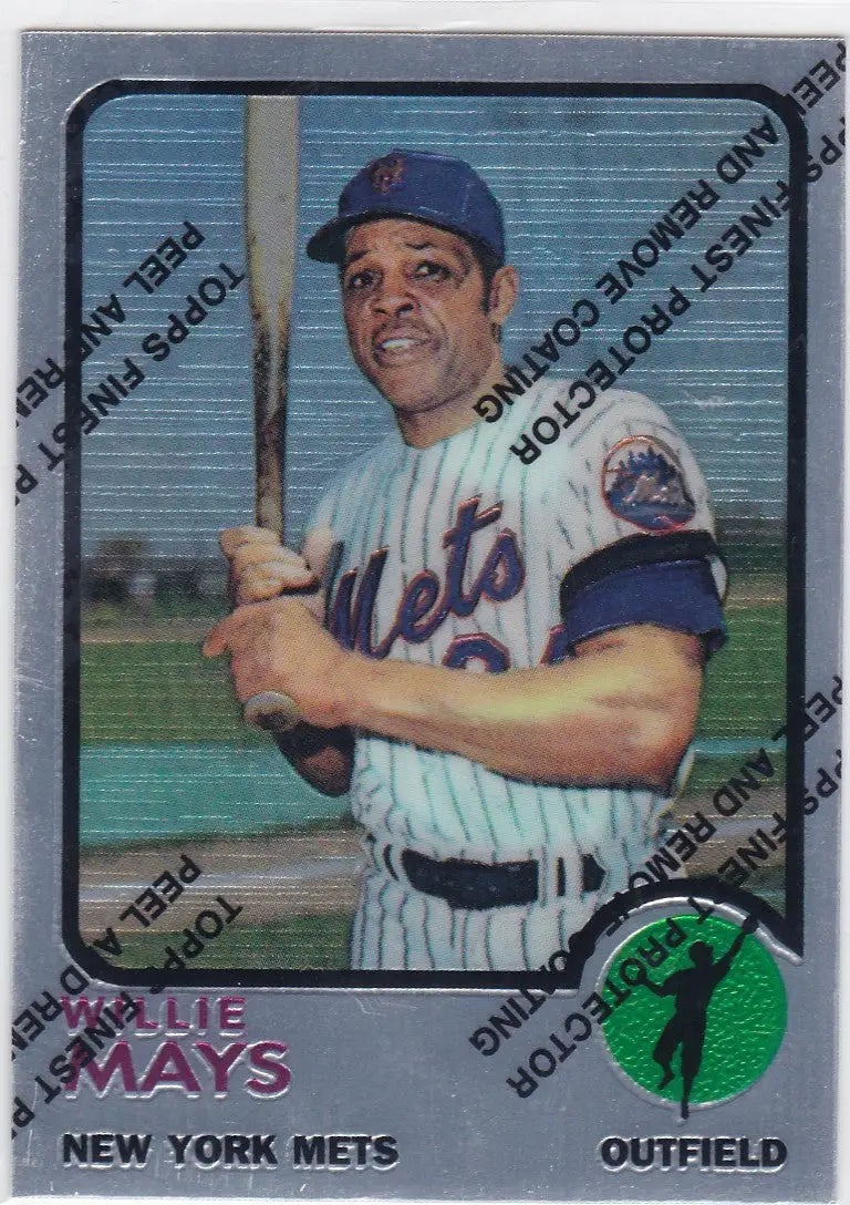1996 TOPPS FINEST #305 WILLIE MAYS- SAN FRANCISCO GINATS - Baseball Card Single