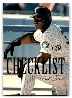 1996 Ultra #10 Frank Thomas Checklists (Series Two) - Baseball Card Single