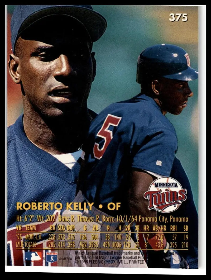 1996 Ultra #375 Roberto Kelly - Baseball Card Single