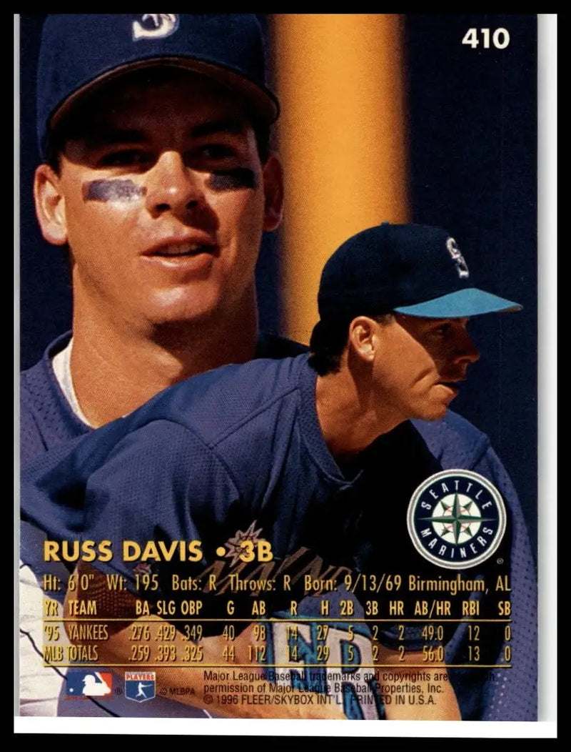 1996 Ultra #410 Russ Davis - Baseball Card Single
