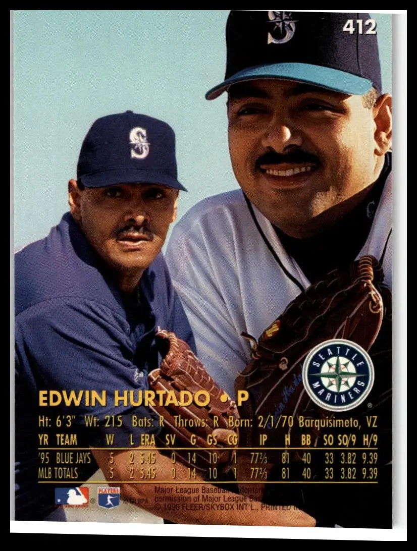 1996 Ultra #412 Edwin Hurtado - Baseball Card Single