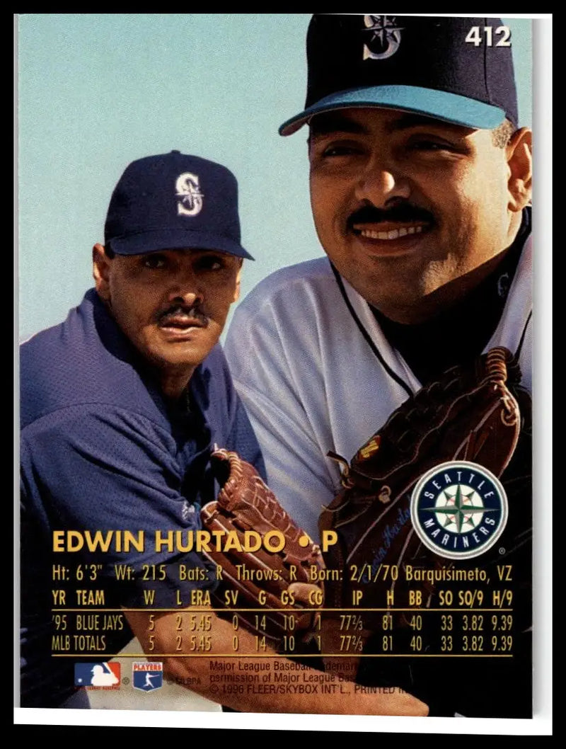 1996 Ultra #412 Edwin Hurtado - Baseball Card Single