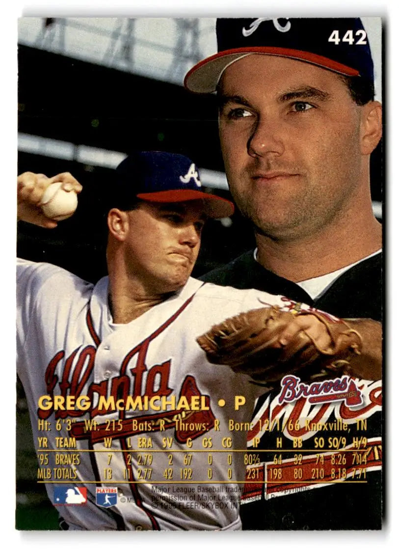 1996 Ultra #442 Greg McMichael - Baseball Card Single