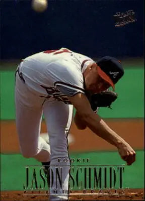 Vintage 1996 Ultra Jason Schmidt baseball card with original gloss from Braves sports cards