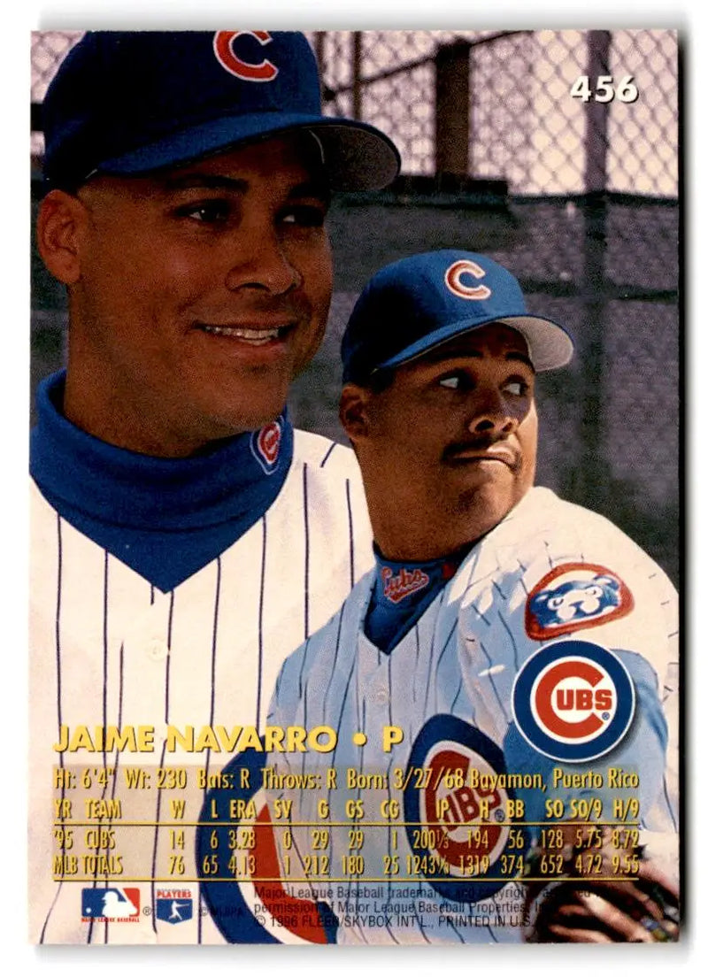 1996 Ultra #456 Jaime Navarro - Baseball Card Single
