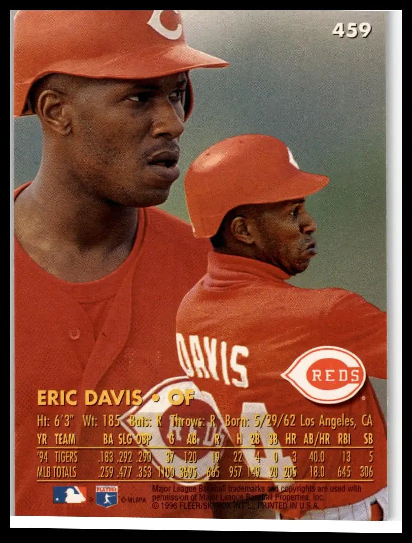 1996 Ultra #459 Eric Davis - Baseball Card Single
