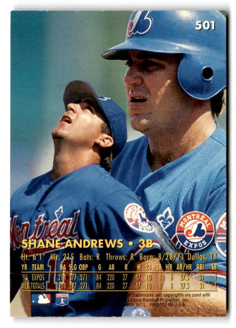 1996 Ultra #501 Shane Andrews - Baseball Card Single