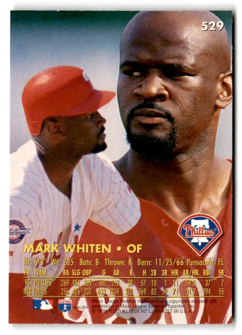 1996 Ultra #529 Mark Whiten - Baseball Card Single