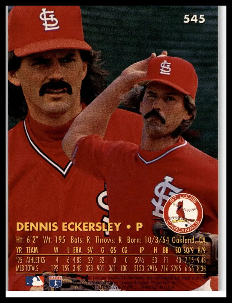 1996 Ultra #545 Dennis Eckersley - Baseball Card Single