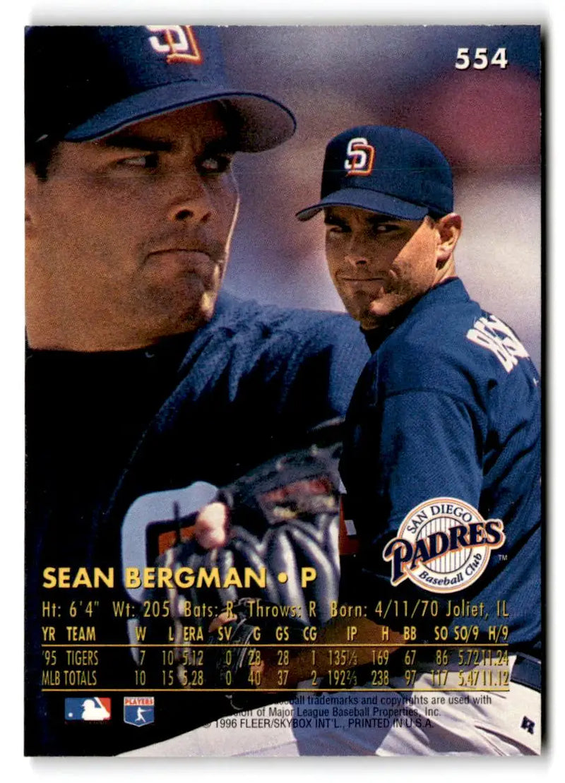 1996 Ultra #554 Sean Bergman - Baseball Card Single