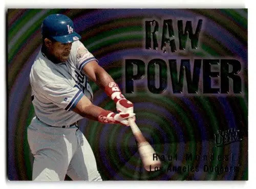 Original gloss Raul Mondesi Los Angeles Dodgers baseball card 1996 Ultra #598