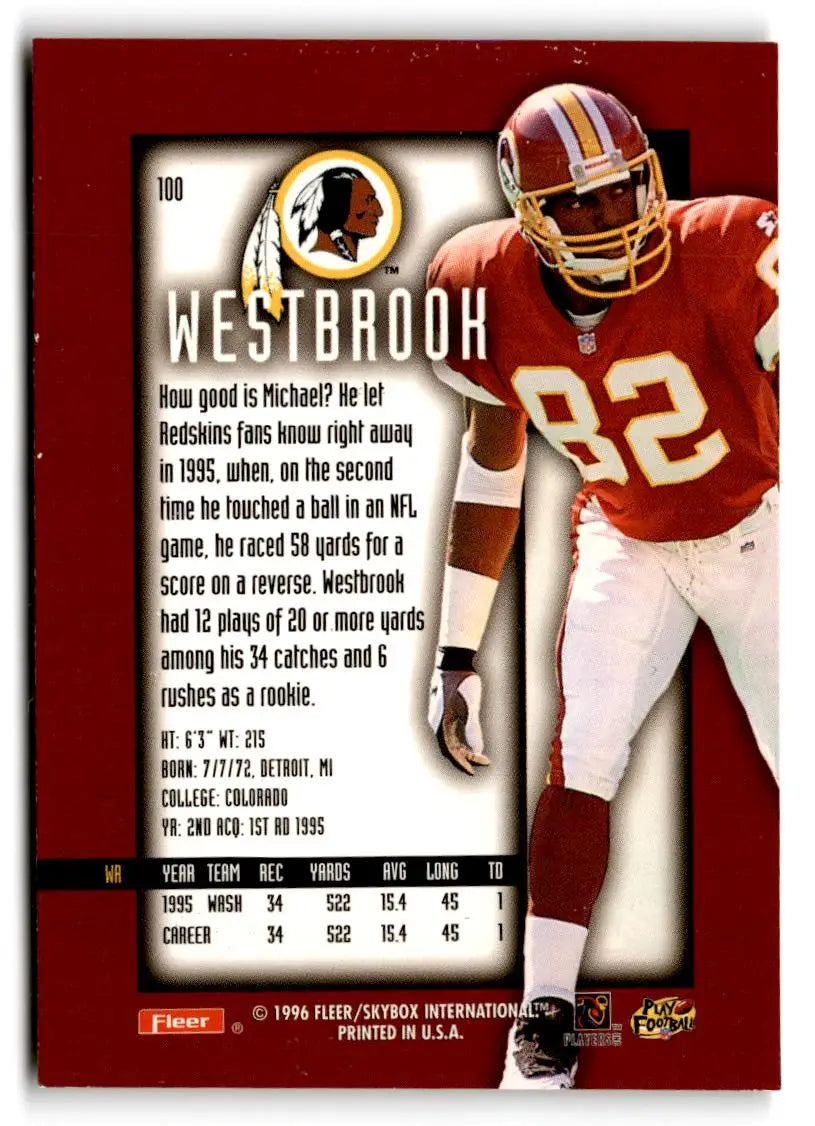 1996 Ultra Sensations #100 Michael Westbrook - Football Card Single