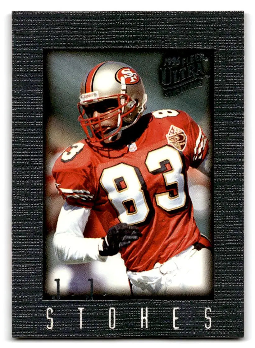 1996 Ultra Sensations #92 J.J. Stokes Pewter - Football Card Single