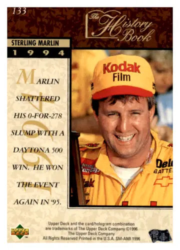 1996 Upper Deck #133 Sterling Marlin NM-MT HB - Baseball Card Single
