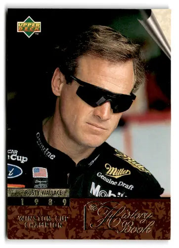 Original gloss Rusty Wallace trading card from 1996 Upper Deck #142 NM-MT HB