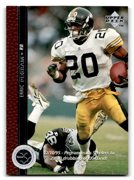 1996 Upper Deck #144 Erric Pegram - Football Card Single