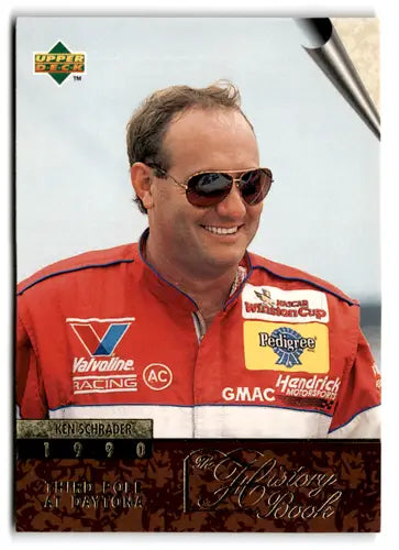 Original gloss 1996 Upper Deck Ken Schrader racing card NM-MT HB ID 77704