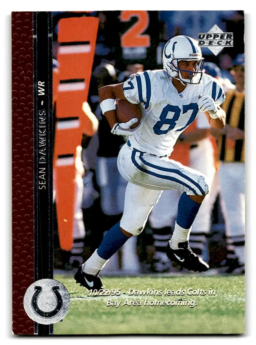 1996 Upper Deck #223 Sean Dawkins - Football Card Single