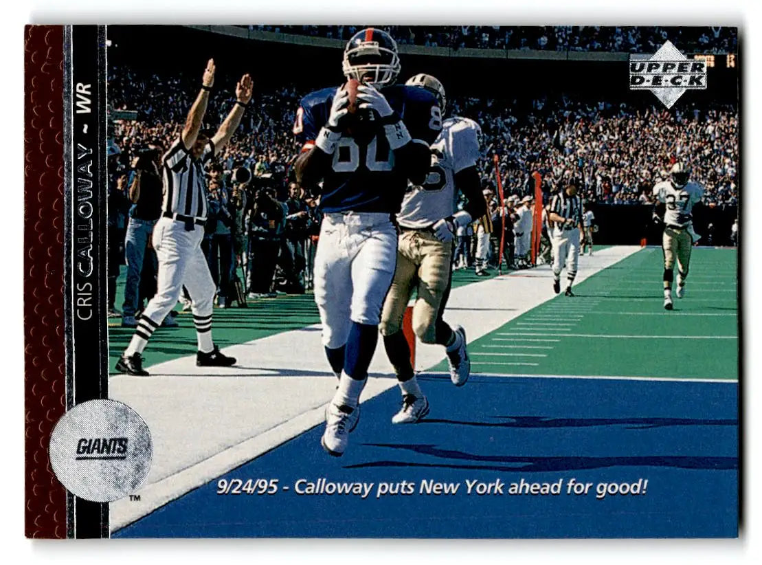 1996 Upper Deck #230 Chris Calloway - Football Card Single