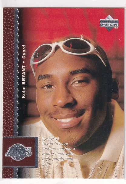 1996 UPPER DECK #58 KOBE BRYANT- LOS ANGELES LAKERS
