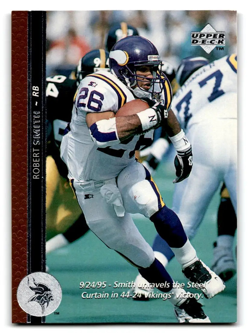 1996 Upper Deck #77 Robert Smith - Football Card Single