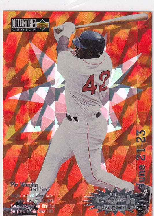1996 UPPER DECK #CG6 MO VAUGHN YOU CRASH THE GAME- BOSTON RED SOX - Baseball Card Single