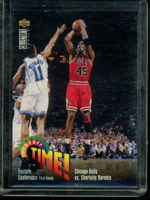 1996 Upper Deck Collector’s Choice Playoff Time Michael Jordan #353 Basketball