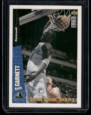 1996 Upper Deck Collector’s Choice Slam Dunk Series Kevin Garnett #21 Basketball - Basketball Card Single