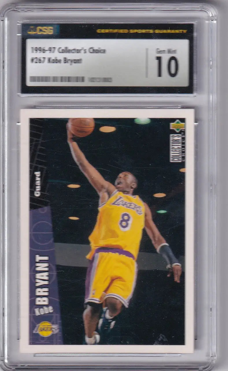1996 UPPER DECK CSG 10 #267 KOBE BRYANT- LOS ANGELES LAKERS