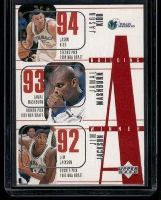 1996 Upper Deck Jim Jackson Jamal Mashburn Jason Kidd Loren Meyer Dumas #141 - Basketball Card Single