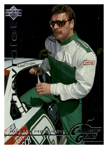 Original gloss RC109 Robert Pressley trading card from Upper Deck Road to the Cup series