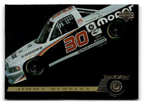 1996 Upper Deck Road to the Cup RC140 Jimmy Hensley racing card in Near Mint condition