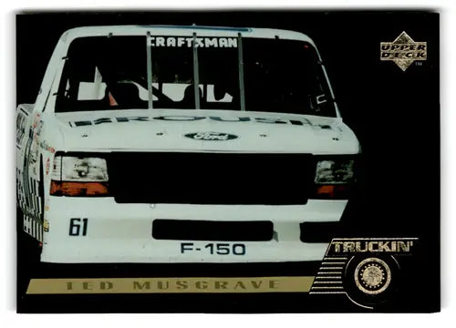 Upper Deck Road to the Cup RC144 Ted Musgrave racing truck card, Near Mint condition