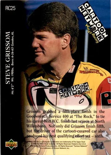 1996 Upper Deck Road to the Cup #RC25 Steve Grissom NM Near Mint ID:45858 - Racing Card Single