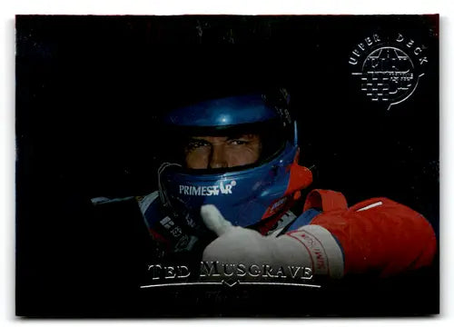 Original gloss RC6 Ted Musgrave racing card from 1996 Upper Deck Road to the Cup