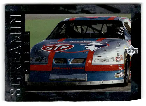 Racing car with STP logo from 1996 Upper Deck Road to the Cup RC62 Bobby Hamilton