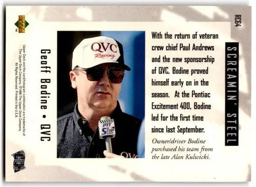 1996 Upper Deck Road to the Cup #RC64 Geoff Bodine NM Near Mint ID:43766 - Racing Card Single