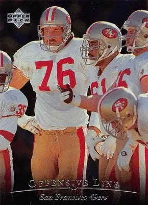 1996 Upper Deck Silver #117 49ers Offensive Line NM-MT 49ers ID:79694 - Football Card Single
