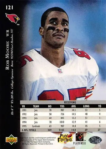 1996 Upper Deck Silver #121 Rob Moore NM-MT Cardinals ID:79698 - Football Card Single