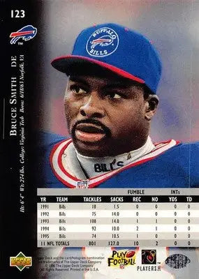 1996 Upper Deck Silver #123 Bruce Smith NM-MT Bills ID:79700 - Football Card Single