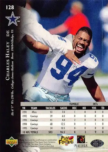 1996 Upper Deck Silver #128 Charles Haley NM-MT Cowboys ID:79705 - Football Card Single