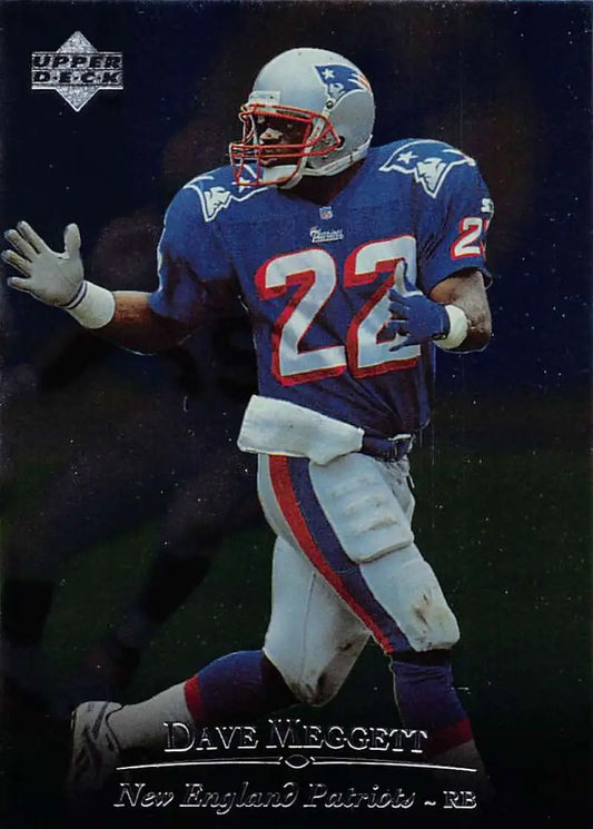 1996 Upper Deck Silver #138 Dave Meggett NM-MT Patriots ID:79715 - Football Card Single