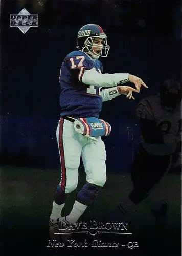 1996 Upper Deck Silver #140 Dave Brown NM-MT NY Giants ID:79717 - Football Card Single