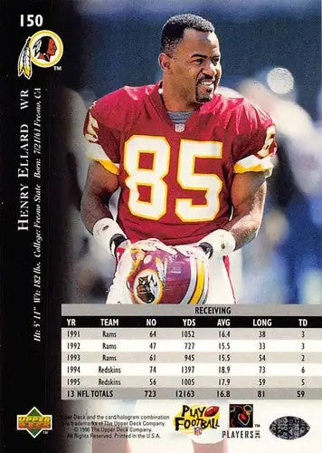 1996 Upper Deck Silver #150 Henry Ellard NM-MT Redskins ID:79727 - Football Card Single