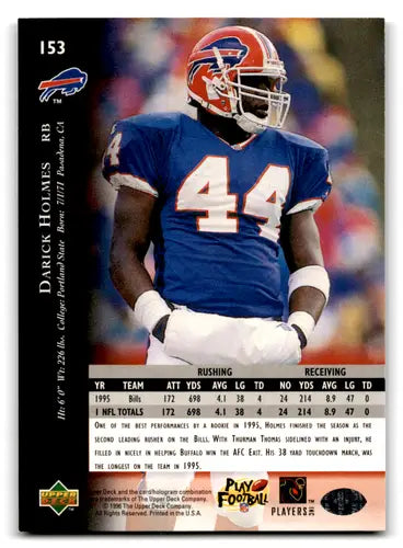 1996 Upper Deck Silver #153 Darick Holmes NM-MT Bills ID:79730 - Football Card Single