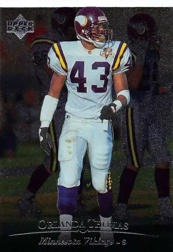 1996 Upper Deck Silver #17 Orlando Thomas NM-MT Vikings ID:79595 - Football Card Single
