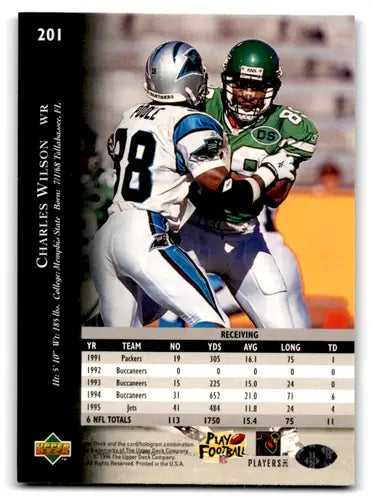 1996 Upper Deck Silver #201 Charles Wilson NM-MT NY Jets ID:79776 - Football Card Single