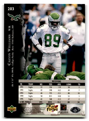 1996 Upper Deck Silver #203 Calvin Williams NM-MT Eagles ID:79778 - Football Card Single